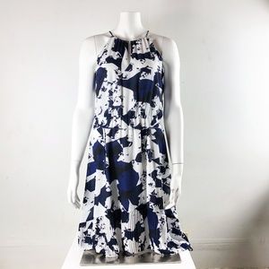 Simply Vera Vera Wang White Navy Dress size PM